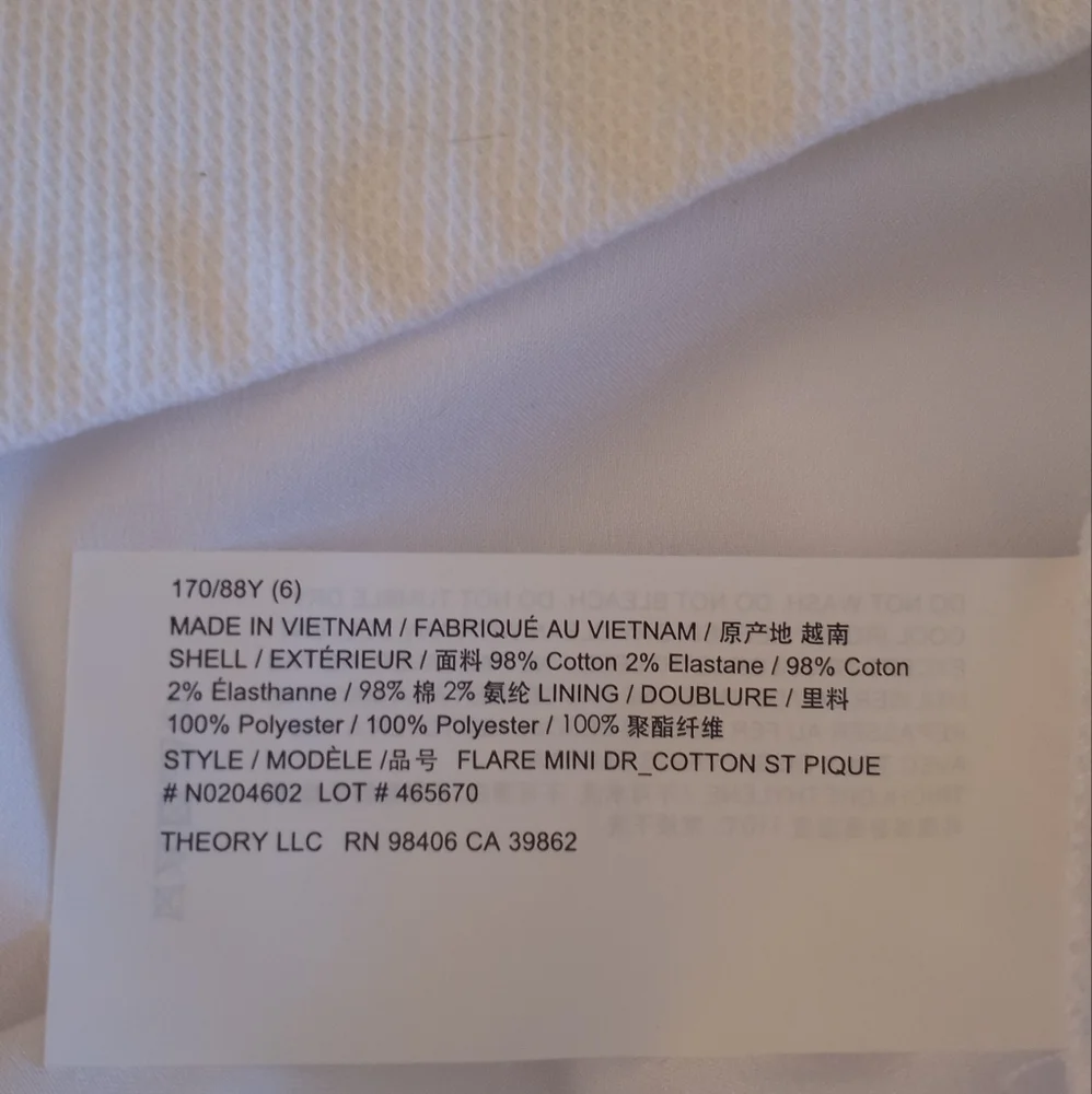 Theory Tennis Prep Classic Square Neck Aline Cotton Girl Era Nautical Dr… - Picture 7 of 8